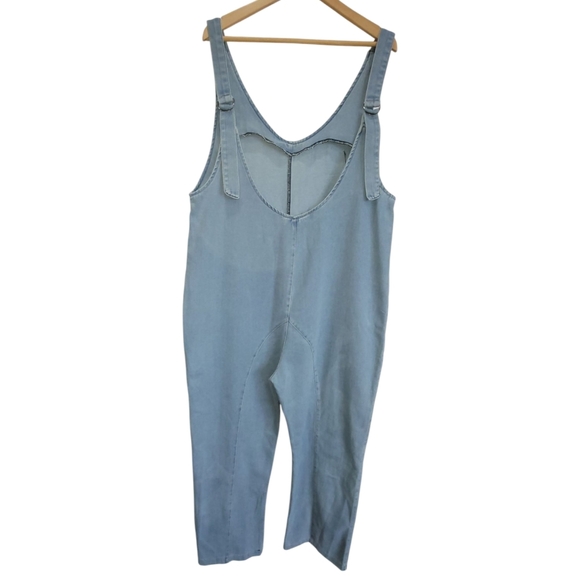 XXL Light Blue Harem Jumpsuit Romper NWOT - Picture 4 of 5
